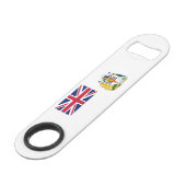 Britische Flagge für das Antarktis-Gebiet Speed Flaschenöffner (Vorderseite Schrägansicht)