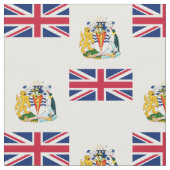 Britische Flagge für das Antarktis-Gebiet Stoff (Nahaufnahme)