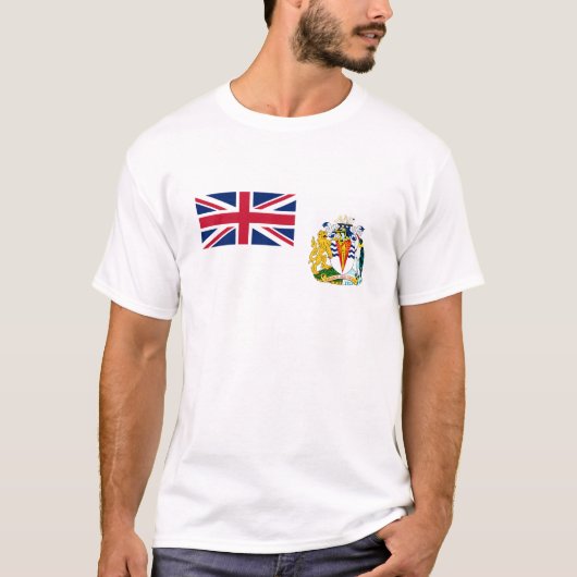 Britische Flagge für das Antarktis-Gebiet T-Shirt (Vorderseite)