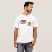 Britische Flagge für das Antarktis-Gebiet T-Shirt (Vorne ganz)