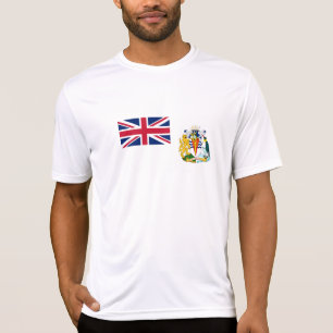 Britische Flagge für das Antarktis-Gebiet T-Shirt