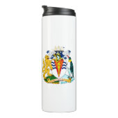 Britische Flagge für das Antarktis-Gebiet Thermosbecher (Nach rechts gedreht)