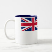 Britische Flagge für das Antarktis-Gebiet Zweifarbige Tasse (Links)
