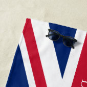 Britische Flagge für den Vater Custom Union Strandtuch (Beispiel)