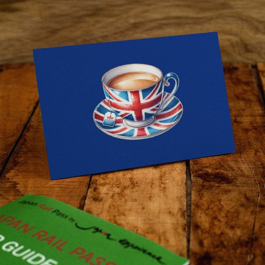Britische Flagge für englisches Teacup Karte