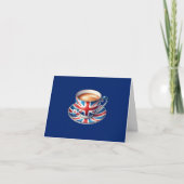 Britische Flagge für englisches Teacup Karte (Vorderseite)