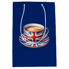 Britische Flagge für englisches Teacup Mittlere Geschenktüte