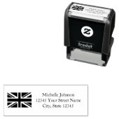 Britische Flagge für Jack Rücksendeadresse Permastempel (Beispiel)