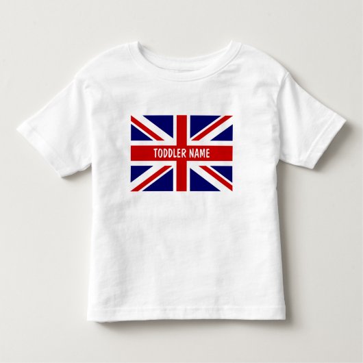Britische Flagge für Kleinkinder im Shirt (Vorderseite)