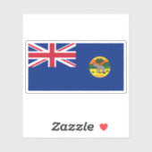 Britische Flagge für Siedlungen in Westafrika (187 Aufkleber (Blatt)