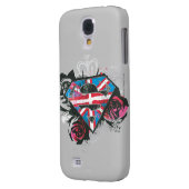 Britische Flagge für Supergirl und Rose Case-Mate Samsung Galaxy Hülle (Rückseite Links)