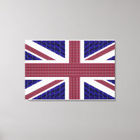 Britische Flagge - gekrempelte Leinwand