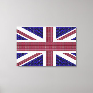 Britische Flagge - gekrempelte Leinwand