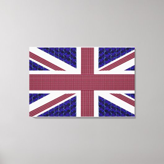 Britische Flagge - gekrempelte Leinwand (Vorderseite)