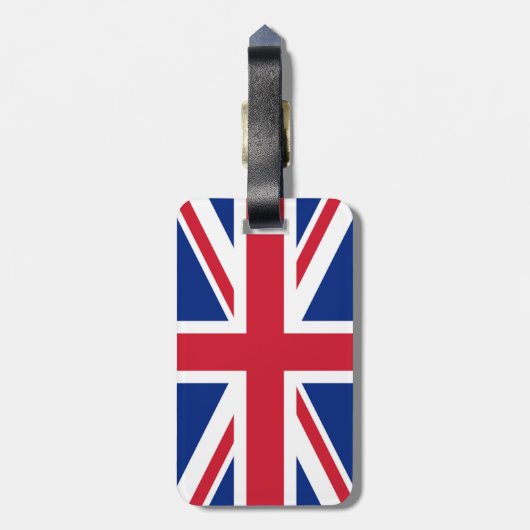 Britische Flagge - Gepäckmarke Gepäckanhänger (Rückseite vertikal)