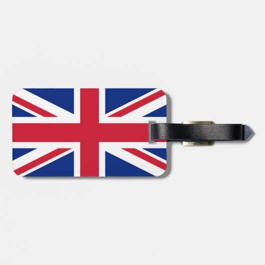 Britische Flagge - Gepäckmarke Gepäckanhänger (Rückseite horizontal)