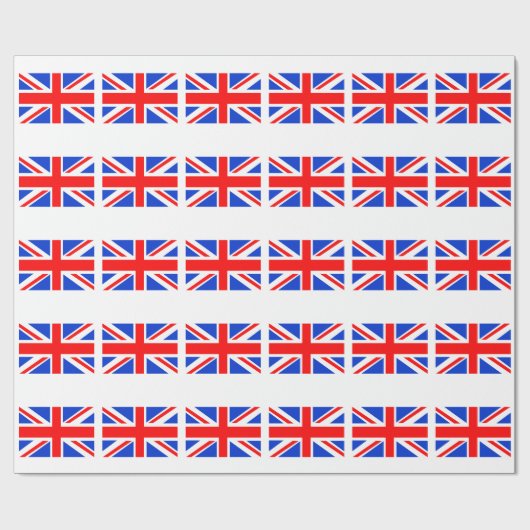 Britische Flagge Geschenkpapier (Flach)