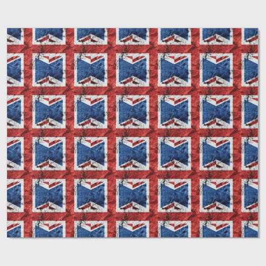 BRITISCHE FLAGGE GESCHENKPAPIER (Flach)