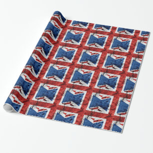 BRITISCHE FLAGGE GESCHENKPAPIER