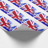 BRITISCHE FLAGGE GESCHENKPAPIER (Ecke)