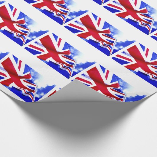 BRITISCHE FLAGGE GESCHENKPAPIER (Ecke)
