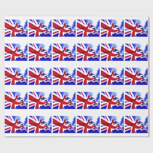 BRITISCHE FLAGGE GESCHENKPAPIER (Flach)