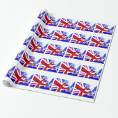BRITISCHE FLAGGE GESCHENKPAPIER (Ungerollt)