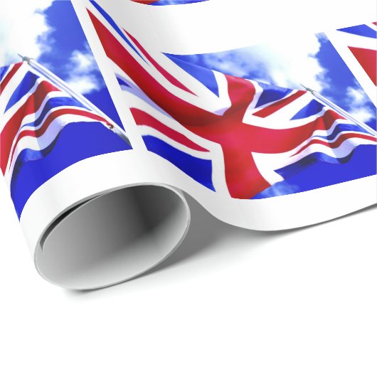 BRITISCHE FLAGGE GESCHENKPAPIER (Rolleneckpunkt)