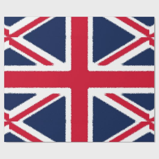 Britische Flagge Geschenkpapier (Flach)