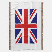 Britische Flagge gesponnener Throwdecke | Decke (Vorderseite Vertikal)