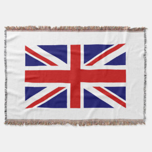 Britische Flagge gesponnener Throwdecke Decke