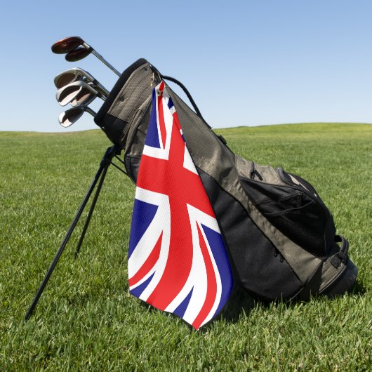 Britische Flagge Gewerkschaft Jack Red White Blue Golfhandtuch (Gras)