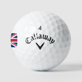 Britische Flagge Gewerkschaft Jacken Callaway Supe Golfball (Logo)