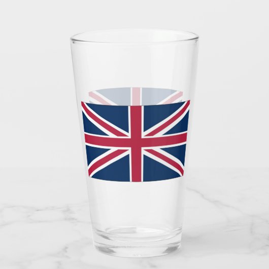 Britische Flagge Glas (Rückseite)
