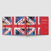 Britische Flagge Graffiti Wedding Gästebuch (Voll)