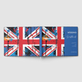 Britische Flagge Graffiti Wedding Gästebuch (Voll)