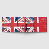 Britische Flagge Graffiti Wedding Gästebuch (Voll)