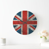 Britische Flagge Große Wanduhr (Zuhause)