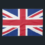 Britische Flagge Handtuch<br><div class="desc">Entwurf mit der Flagge des Vereinigten Königreichs Großbritannien und Nordirland (Jack der Union)</div>