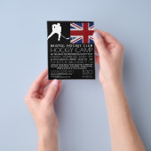 Britische Flagge, Hockey-Spieler, Campingwerbung Flyer (Gruppe)