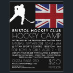 Britische Flagge, Hockey-Spieler, Campingwerbung Flyer<br><div class="desc">Britische Flagge,  Hockey-Spieler,  Camp-Werbung Flyer durch den Business Card Store.</div>