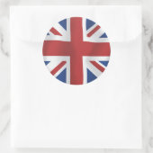 Britische Flagge im Sildenstil Runder Aufkleber (Tasche)