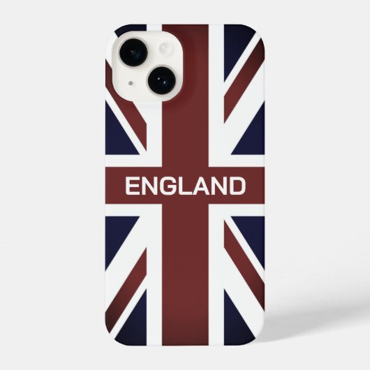 Britische Flagge individuelle Name iPhone 14 Fall Hülle (Rückseite)
