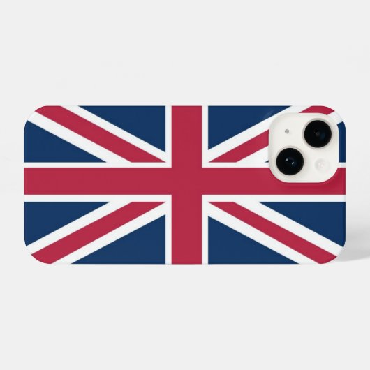 Britische Flagge iPhone Hülle (Rückseite (Horizontal))