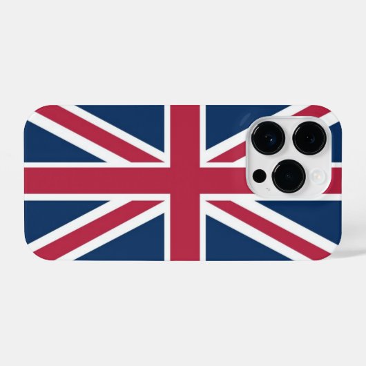 Britische Flagge iPhone Hülle (Rückseite (Horizontal))
