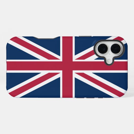 Britische Flagge iPhone Hülle (Rückseite (Horizontal))