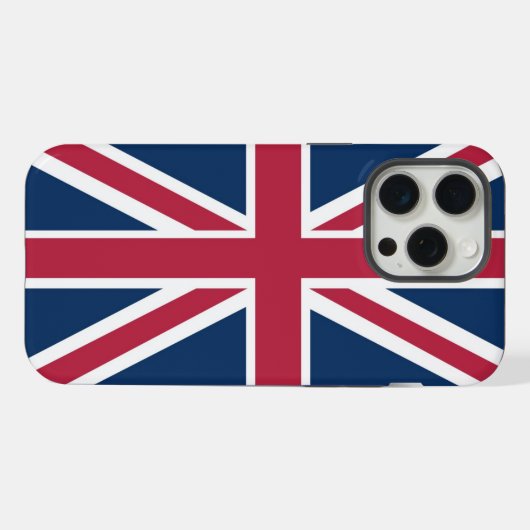 Britische Flagge iPhone Hülle (Rückseite (Horizontal))