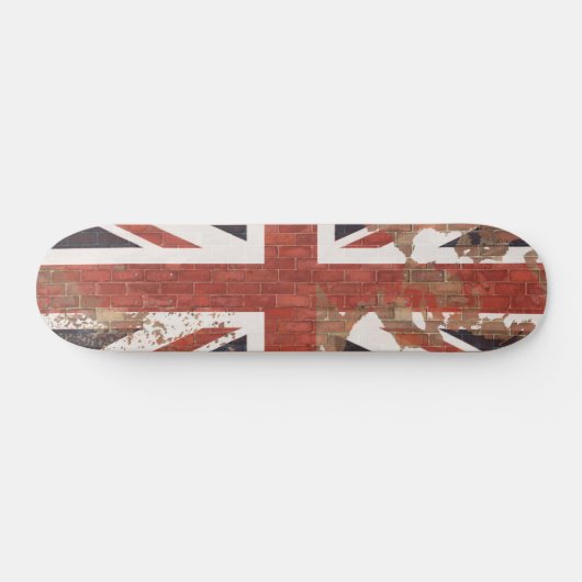 Britische Flagge: Jack über die Wall Union Skateboard (Horizontal)