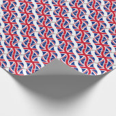 Britische Flagge - Jack Wrapping Papier Geschenkpapier (Ecke)