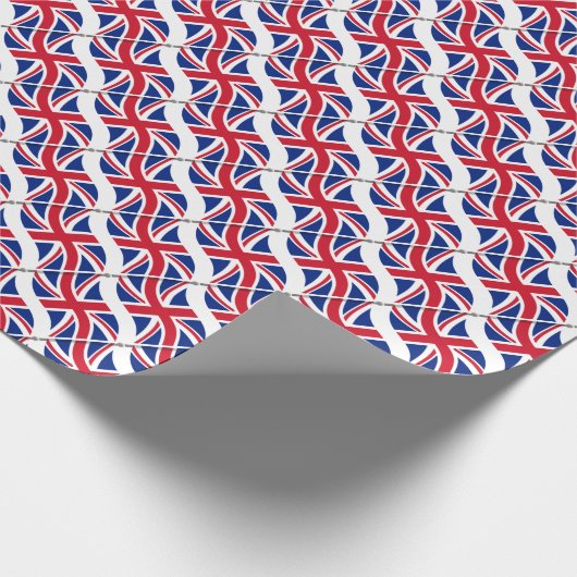Britische Flagge - Jack Wrapping Papier Geschenkpapier (Ecke)